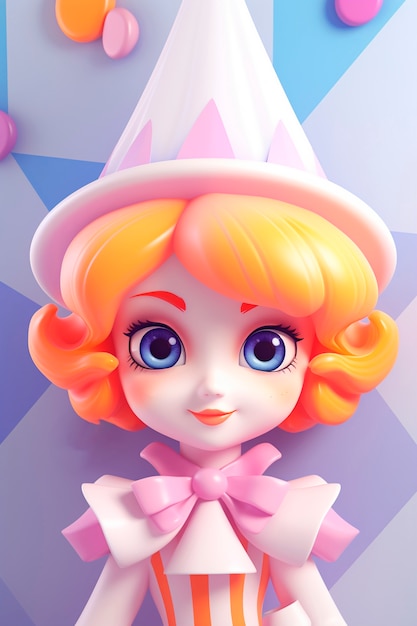 3d fun  carnival character