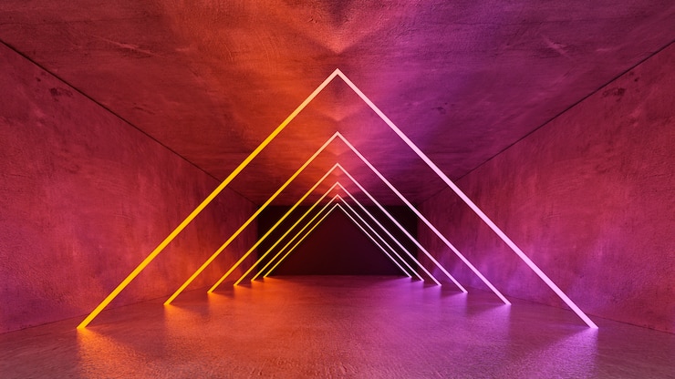 Zdarma Fotografie 3d neonová světla pozadí
