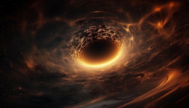 A digitally generated image of a multi colored galaxy backdrop generated by AI