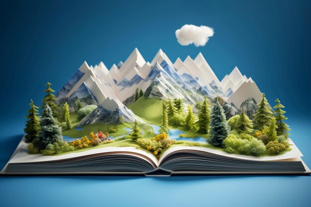 beautiful landscape from magazine coming to life