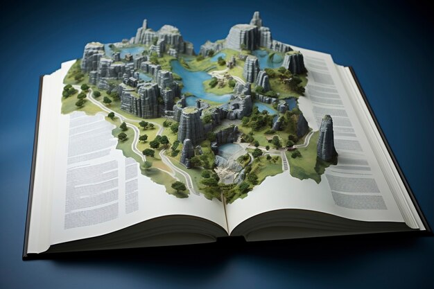 beautiful landscape from magazine coming to life