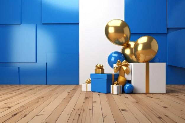 boxing day celebration with balloons