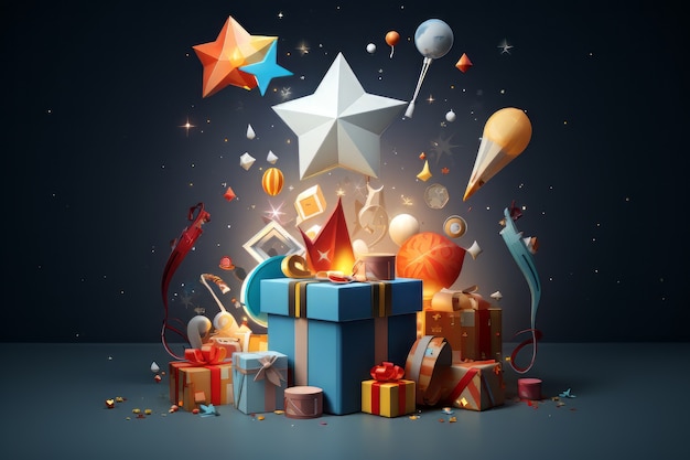 boxing day celebration with gifts