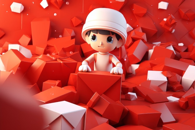 boxing day celebration with toy