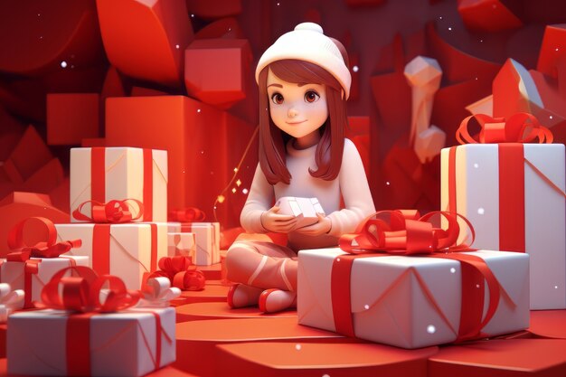 boxing day celebration with toy