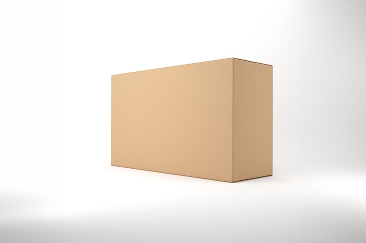 Zdarma Fotografie brown cardboard box isolated on white background