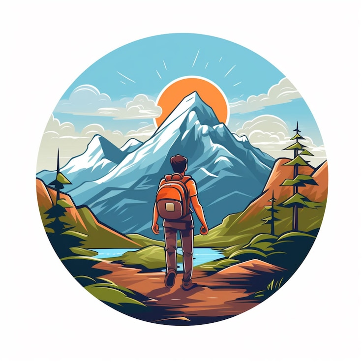 Zdarma Fotografie cartoon style character traveling
