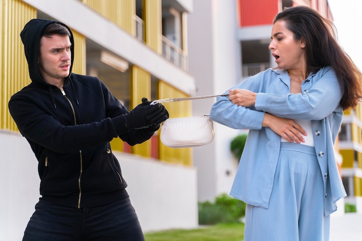 Zdarma Fotografie close up on man preparing to steal from young woman