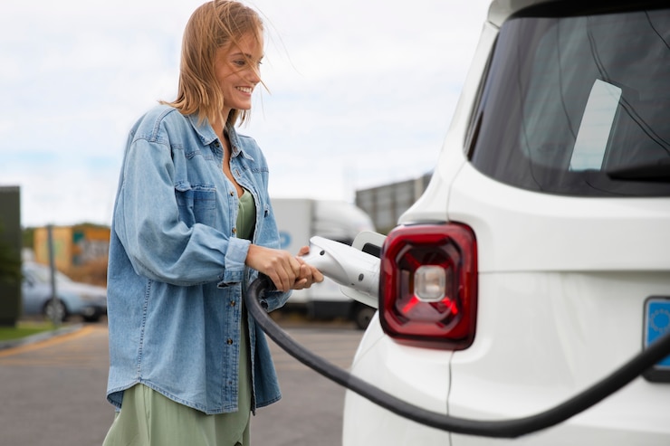 Zdarma Fotografie detailní záběr na nabíjení elektromobilu