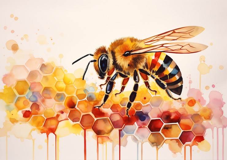 Zdarma Fotografie digital art style bee