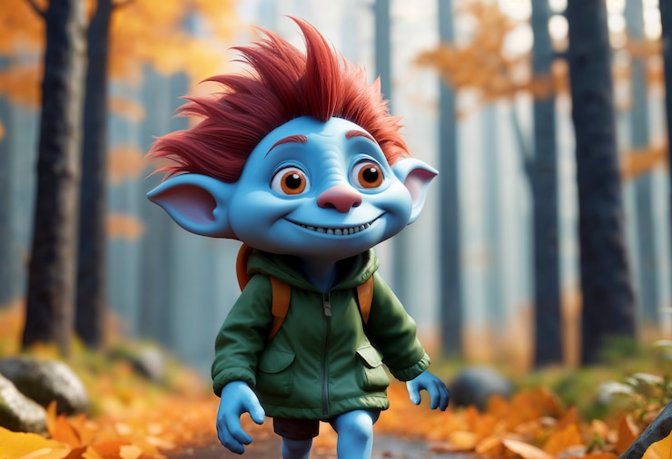 Zdarma Fotografie fantasy troll v krásném prostředí