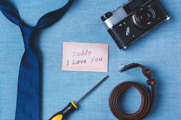 Zdarma Fotografie father's day composition with variety of items