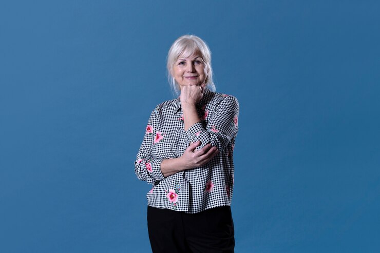 Zdarma Fotografie friendly elderly woman