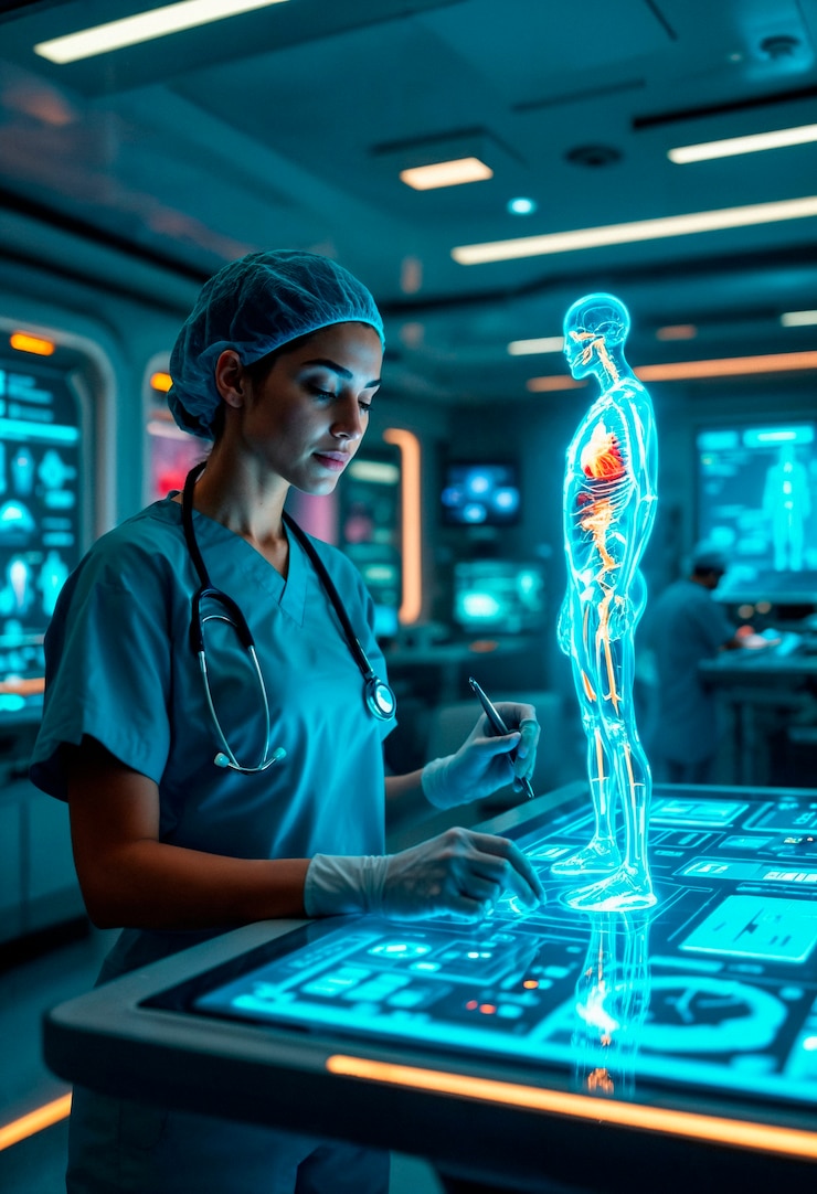 Zdarma Fotografie futuristic technology hologram