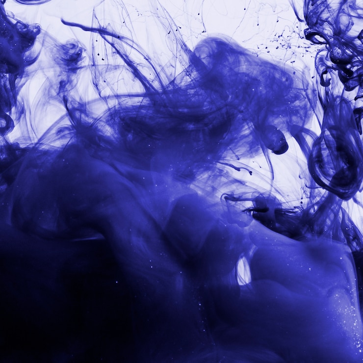 Zdarma Fotografie indigo barevný inkoust pod vodou