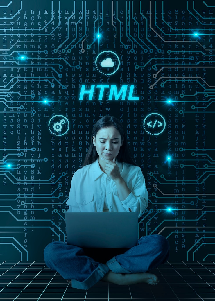 Zdarma Fotografie koláž s programátorským pozadím