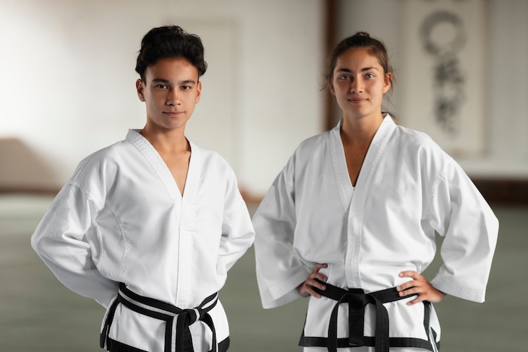Zdarma Fotografie medium shot asian people practicing taekwondo