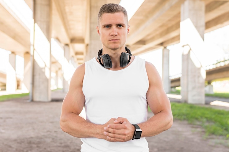 Zdarma Fotografie medium shot athletic man posing