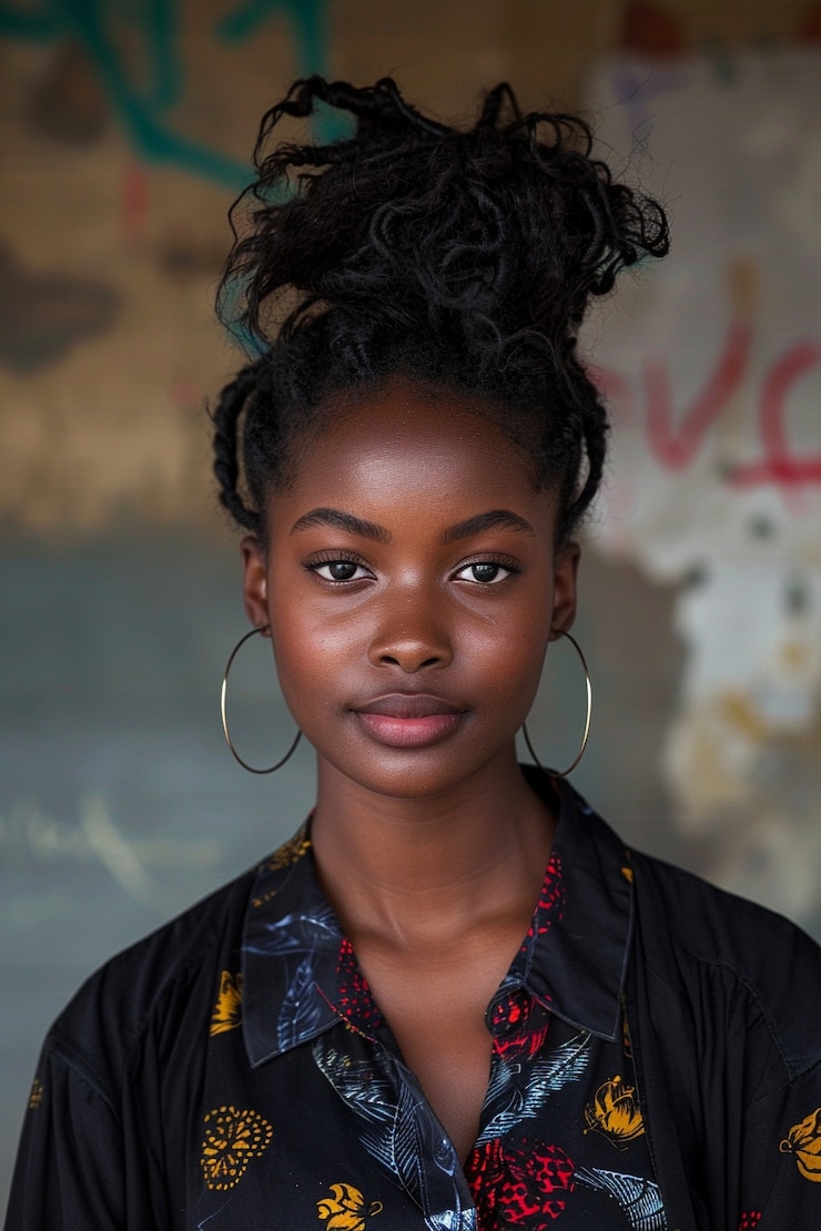 Zdarma Fotografie medium shot beautiful african woman posing