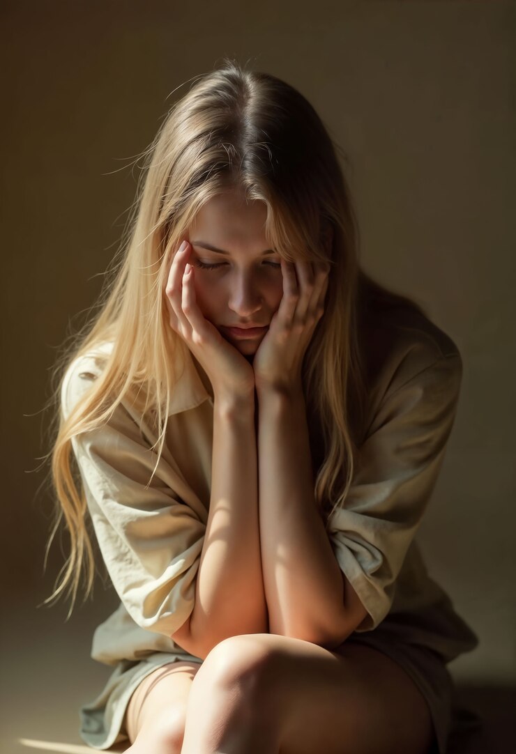Zdarma Fotografie medium shot model expressing emotion