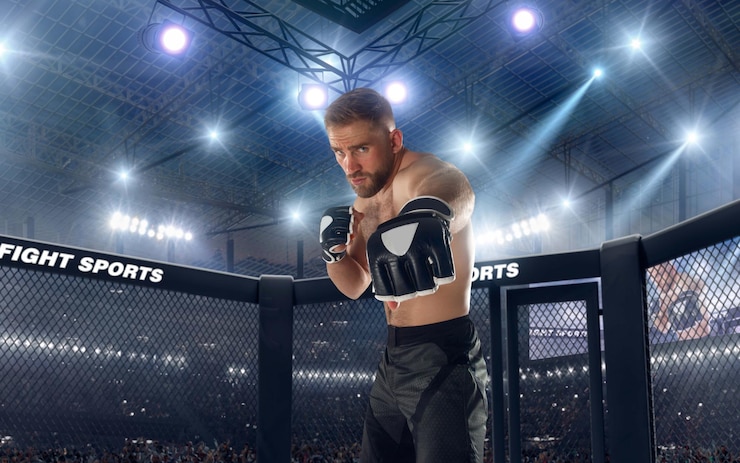 Zdarma Fotografie mma fighters on professional ring