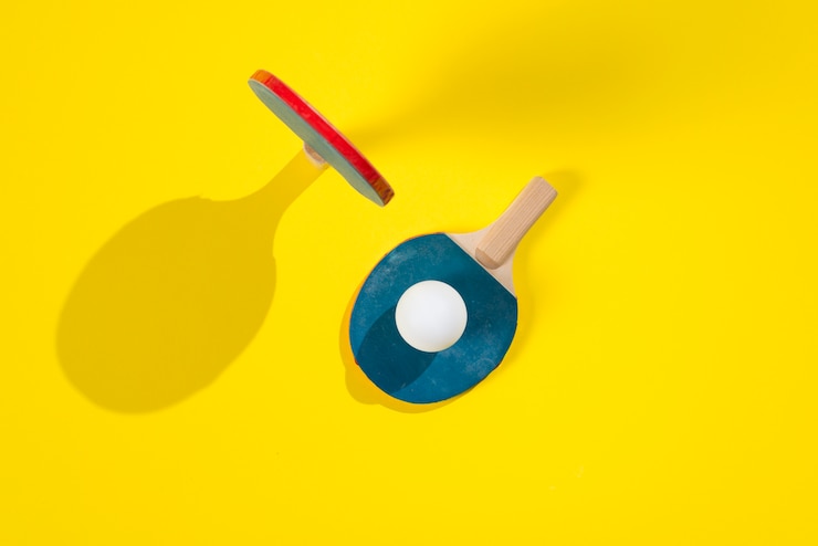 Zdarma Fotografie modern sport composition with ping pong elements
