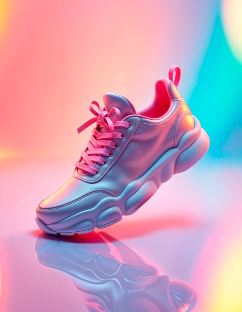 Pastel colors 3d sneakers