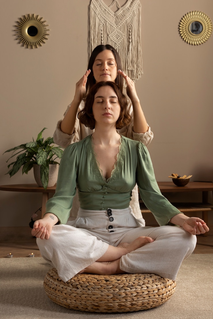 Zdarma Fotografie person conducting reiki therapy