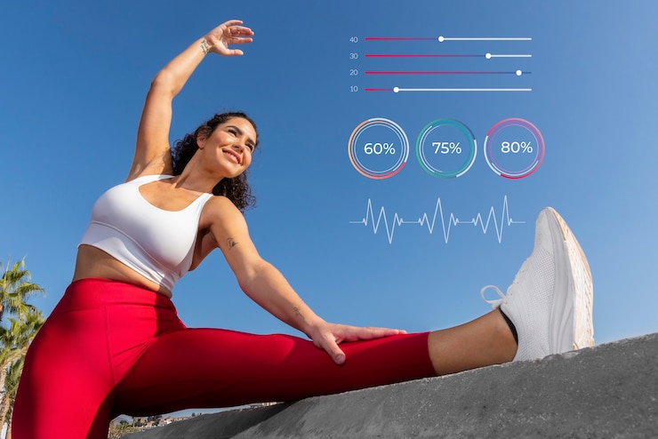 Zdarma Fotografie physical activity stats around person