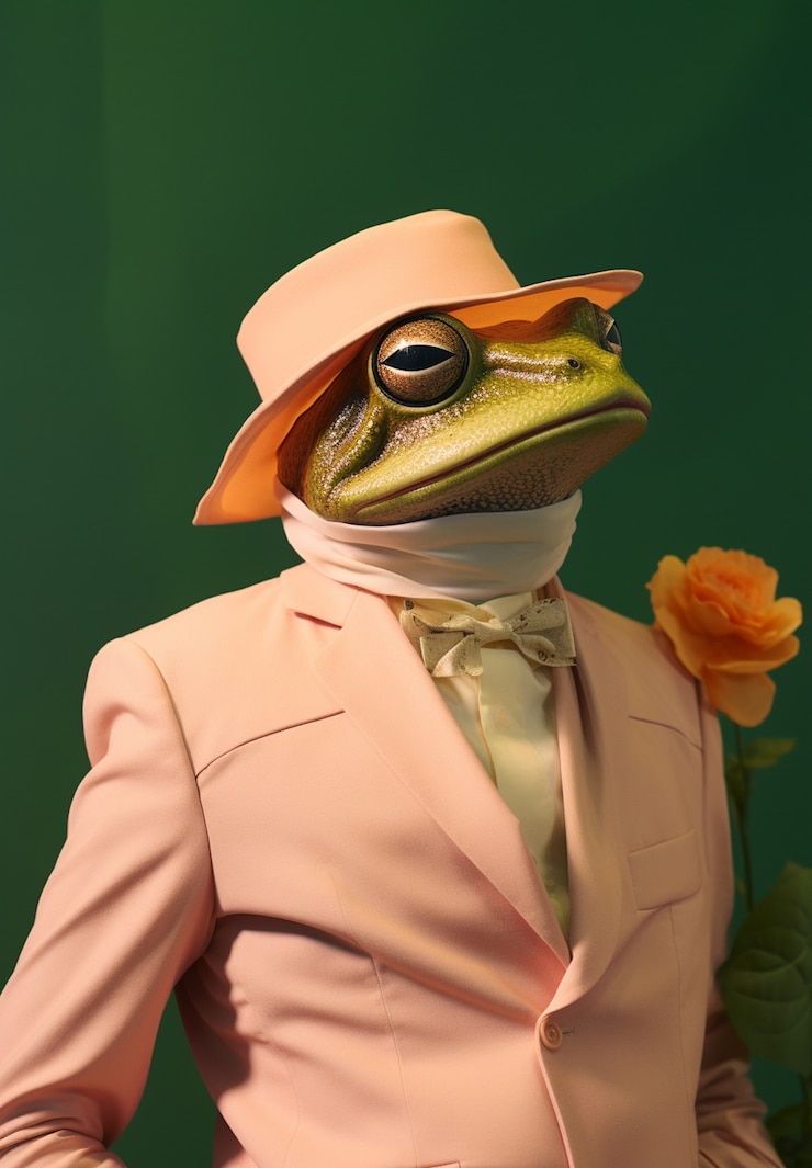 Zdarma Fotografie portrait of anthropomorphic animal dressed in human clothes