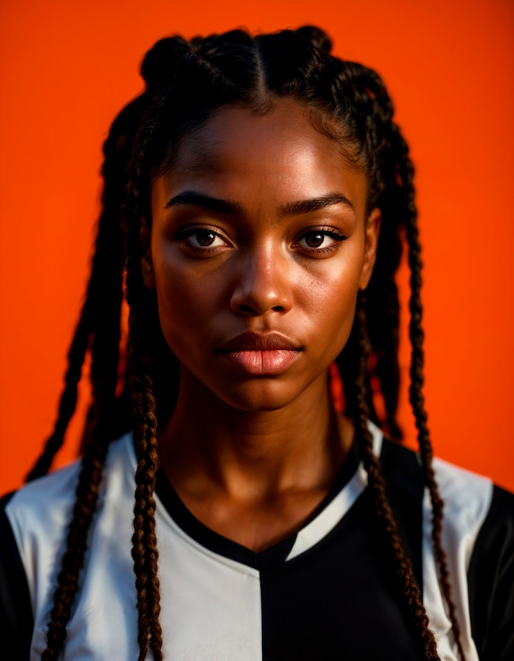 Zdarma Fotografie portrait of woman soccer player