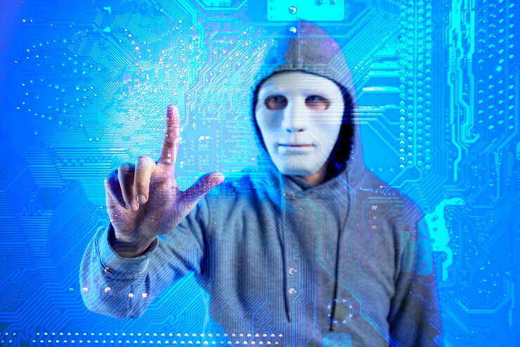 Zdarma Fotografie portrét hackera s maskou