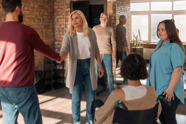 psychological therapy support group meeting