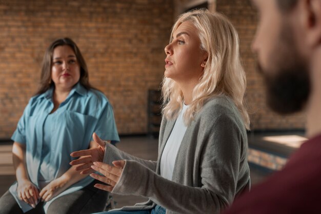 psychological therapy support group meeting