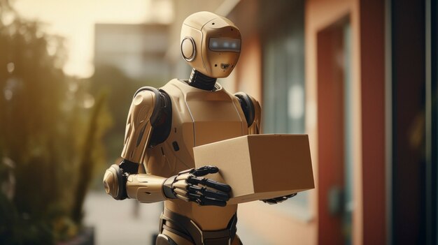 robot performing delivery job instead of humans