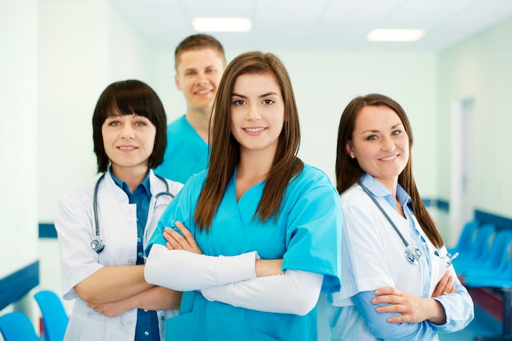 Zdarma Fotografie successful medical team