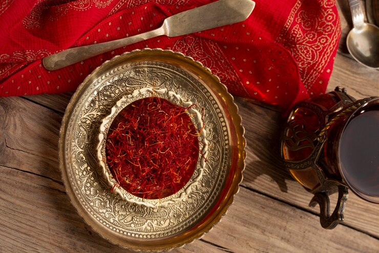 Zdarma Fotografie top view saffron still life arrangement