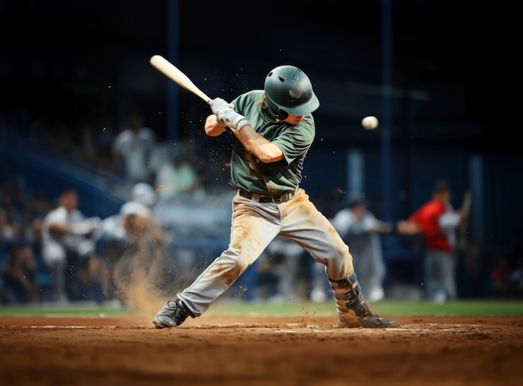 Zdarma Fotografie view of male baseball player on the field