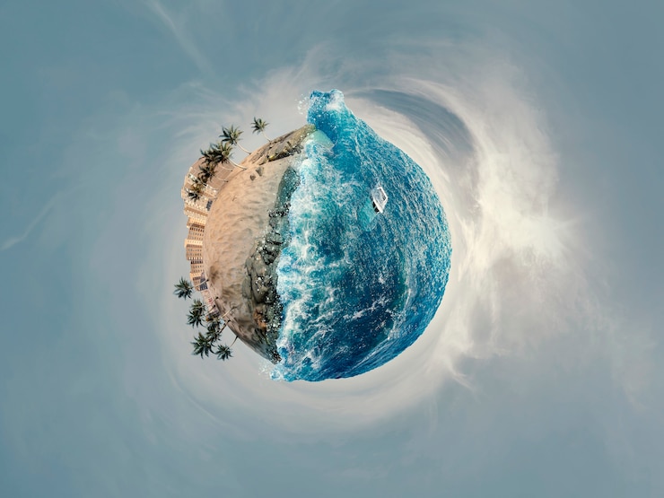 Zdarma Fotografie weather effects with tsunami