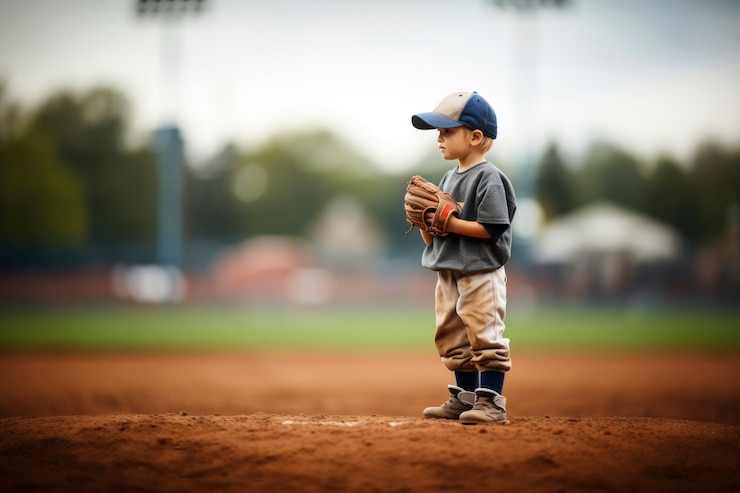 Zdarma Fotografie young baseball player on the field