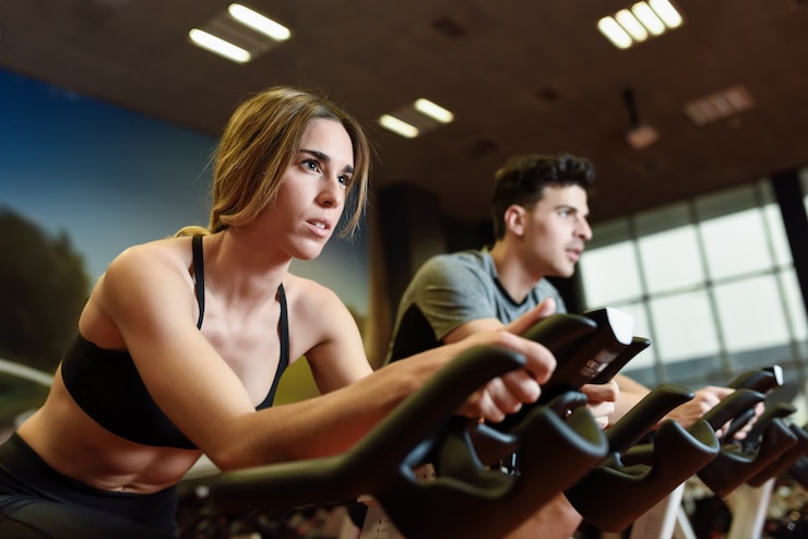 Zdarma Fotografie young equipment working fitness spin