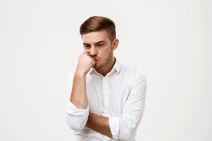 Zdarma Fotografie young successful businessman thinking, posing.