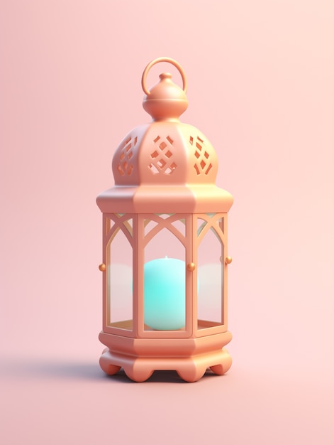 Foto grátis 3d ramadan celebration lantern