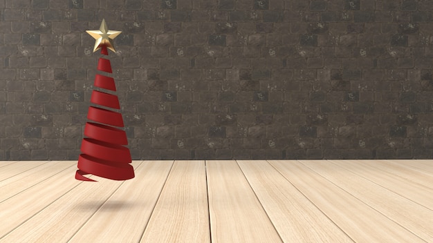 Foto grátis 3d render fundo de natal para cartão