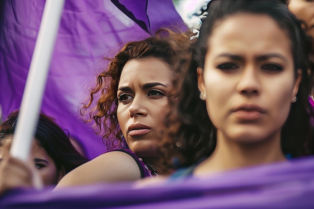 Foto grátis 8 milhões de mulheres em greve