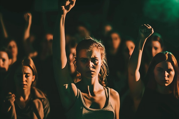 Foto grátis 8 milhões de mulheres em greve