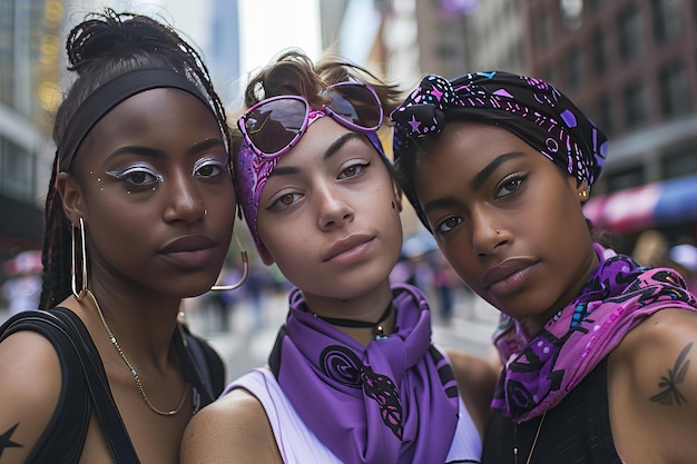 Foto grátis 8 milhões de mulheres em greve