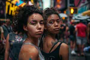 Foto grátis 8 milhões de mulheres em greve