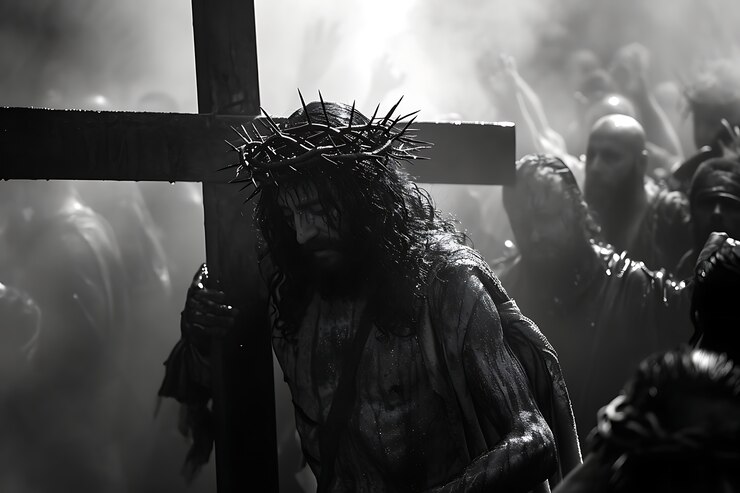 Foto grátis a cena da boa sexta-feira com jesus cristo.