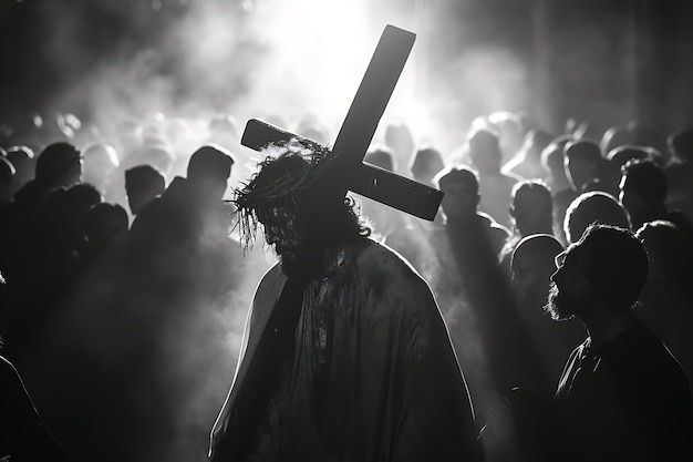 Foto grátis a cena da boa sexta-feira com jesus cristo.